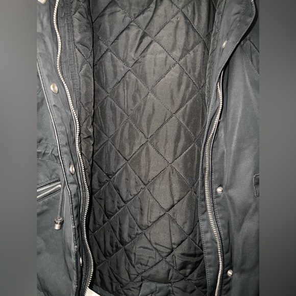 Zara Black Removable Hoodie Winter Jacket Coat, Size S - Picture 5 of 6